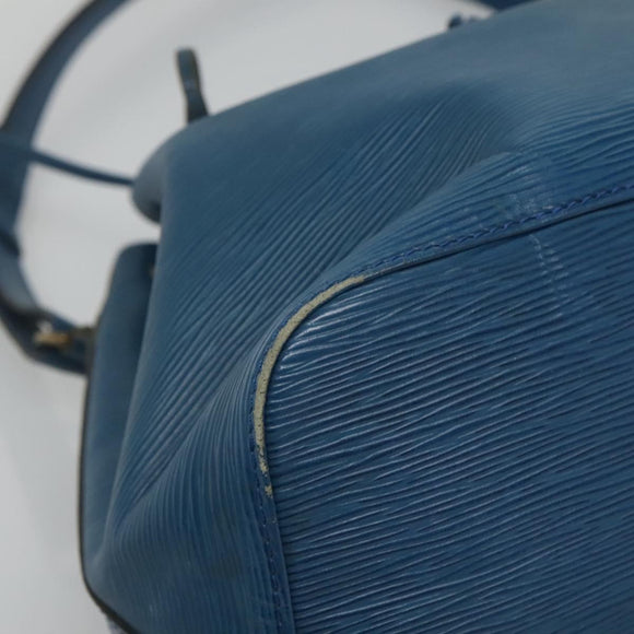 LOUIS VUITTON Epi Petit Noe Shoulder Bag Blue M44105 LV Auth 116679
