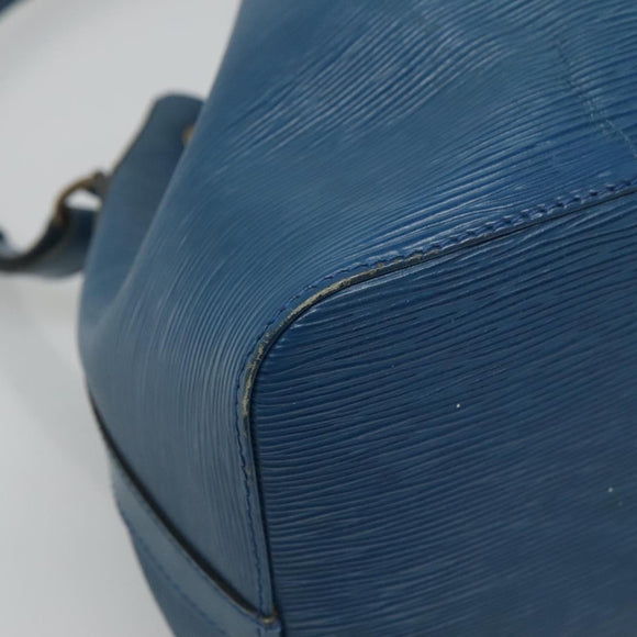 LOUIS VUITTON Epi Petit Noe Shoulder Bag Blue M44105 LV Auth 116679