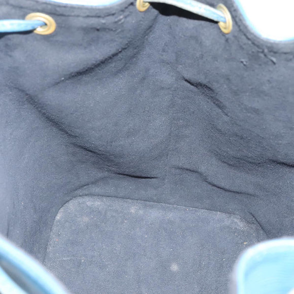 LOUIS VUITTON Epi Petit Noe Shoulder Bag Blue M44105 LV Auth 116679