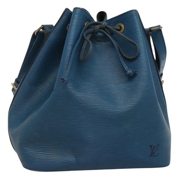 LOUIS VUITTON Epi Petit Noe Shoulder Bag Blue M44105 LV Auth 116679