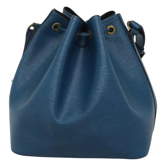 LOUIS VUITTON Epi Petit Noe Shoulder Bag Blue M44105 LV Auth 116679