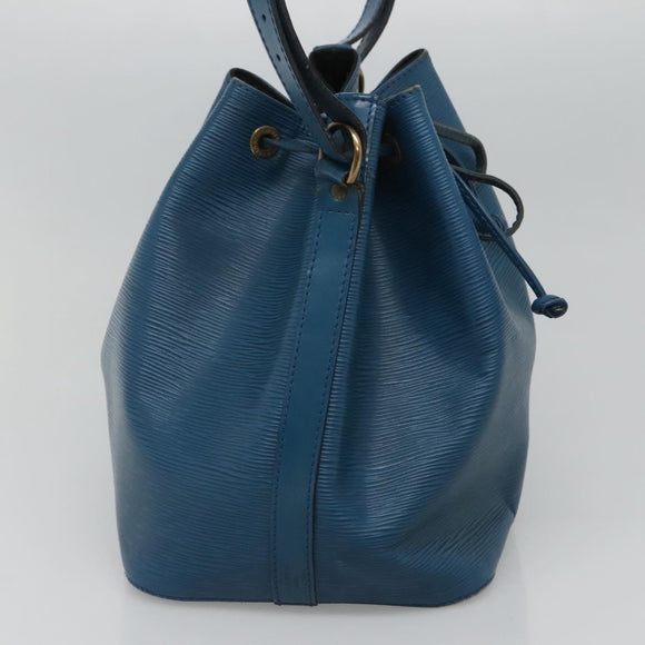 LOUIS VUITTON Epi Petit Noe Shoulder Bag Blue M44105 LV Auth 116679