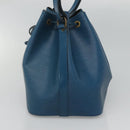 LOUIS VUITTON Epi Petit Noe Shoulder Bag Blue M44105 LV Auth 116679-4