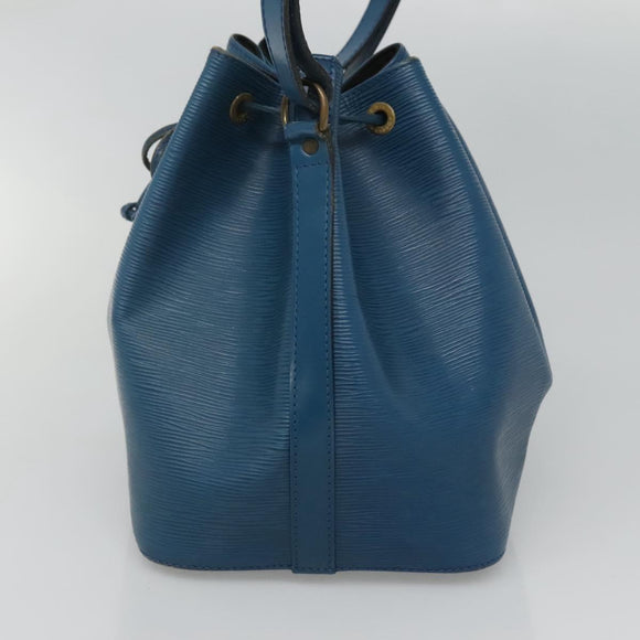 LOUIS VUITTON Epi Petit Noe Shoulder Bag Blue M44105 LV Auth 116679