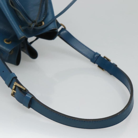 LOUIS VUITTON Epi Petit Noe Shoulder Bag Blue M44105 LV Auth 116679