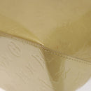 LOUIS VUITTON Monogram Vernis Reade MM Hand Bag Beige M91141 LV Auth 116687-9