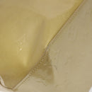 LOUIS VUITTON Monogram Vernis Reade MM Hand Bag Beige M91141 LV Auth 116687-14
