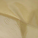 LOUIS VUITTON Monogram Vernis Reade MM Hand Bag Beige M91141 LV Auth 116687-15