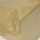 LOUIS VUITTON Monogram Vernis Reade MM Hand Bag Beige M91141 LV Auth 116687-16