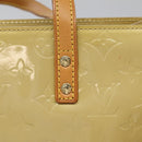 LOUIS VUITTON Monogram Vernis Reade MM Hand Bag Beige M91141 LV Auth 116687-10