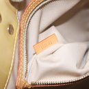 LOUIS VUITTON Monogram Vernis Reade MM Hand Bag Beige M91141 LV Auth 116687-12