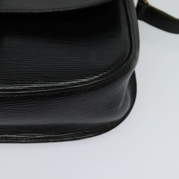 LOUIS VUITTON Epi Saint Cloud GM Shoulder Bag Black Noir M52192 LV Auth 116688