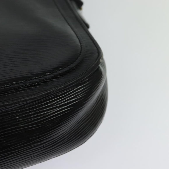 LOUIS VUITTON Epi Saint Cloud GM Shoulder Bag Black Noir M52192 LV Auth 116688