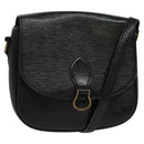 LOUIS VUITTON Epi Saint Cloud GM Shoulder Bag Black Noir M52192 LV Auth 116688-1