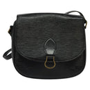 LOUIS VUITTON Epi Saint Cloud GM Shoulder Bag Black Noir M52192 LV Auth 116688-13