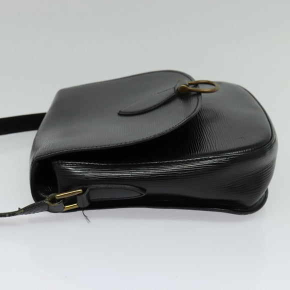 LOUIS VUITTON Epi Saint Cloud GM Shoulder Bag Black Noir M52192 LV Auth 116688