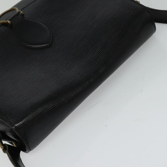 LOUIS VUITTON Epi Saint Cloud GM Shoulder Bag Black Noir M52192 LV Auth 116688
