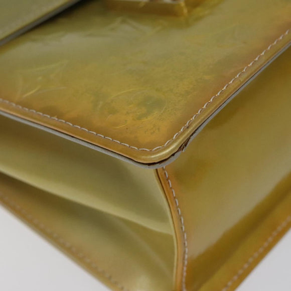 LOUIS VUITTON Monogram Vernis Spring Street Hand Bag Gris M91029 LV Auth 116696