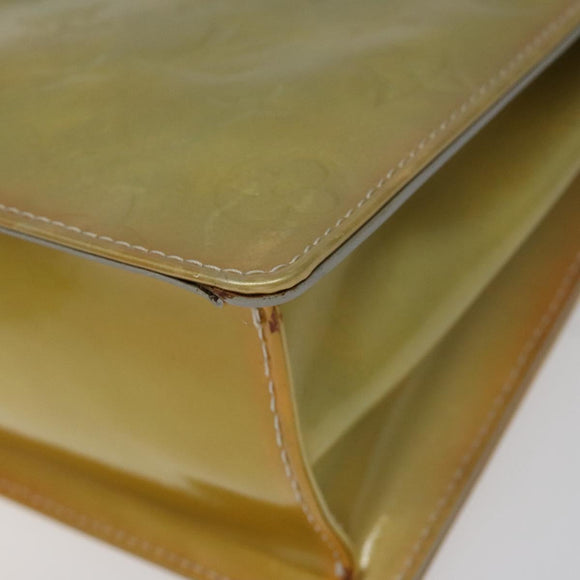 LOUIS VUITTON Monogram Vernis Spring Street Hand Bag Gris M91029 LV Auth 116696