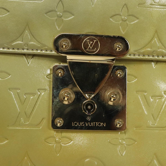 LOUIS VUITTON Monogram Vernis Spring Street Hand Bag Gris M91029 LV Auth 116696