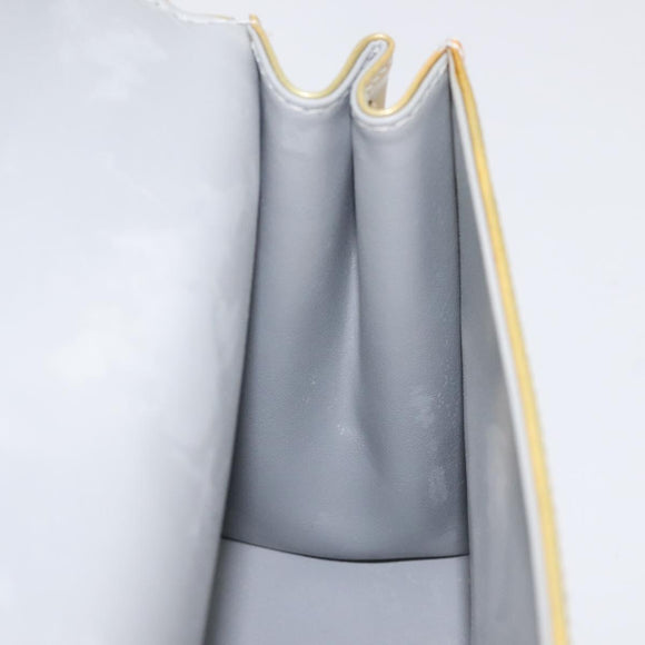 LOUIS VUITTON Monogram Vernis Spring Street Hand Bag Gris M91029 LV Auth 116696