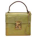 LOUIS VUITTON Monogram Vernis Spring Street Hand Bag Gris M91029 LV Auth 116696-13