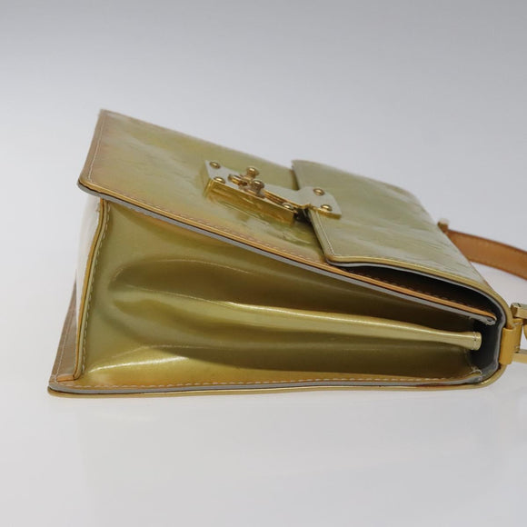 LOUIS VUITTON Monogram Vernis Spring Street Hand Bag Gris M91029 LV Auth 116696