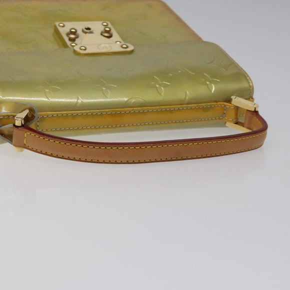 LOUIS VUITTON Monogram Vernis Spring Street Hand Bag Gris M91029 LV Auth 116696