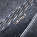 CHANEL Matelasse 20 Chain Shoulder Bag Suede Black Gold CC Auth 116698-18