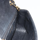 CHANEL Matelasse 20 Chain Shoulder Bag Suede Black Gold CC Auth 116698-19