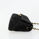 CHANEL Matelasse 20 Chain Shoulder Bag Suede Black Gold CC Auth 116698-3