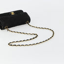 CHANEL Matelasse 20 Chain Shoulder Bag Suede Black Gold CC Auth 116698-7