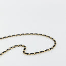 CHANEL Matelasse 20 Chain Shoulder Bag Suede Black Gold CC Auth 116698-8