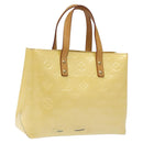 LOUIS VUITTON Monogram Vernis Reade PM Hand Bag Perle M91336 LV Auth 116705-1