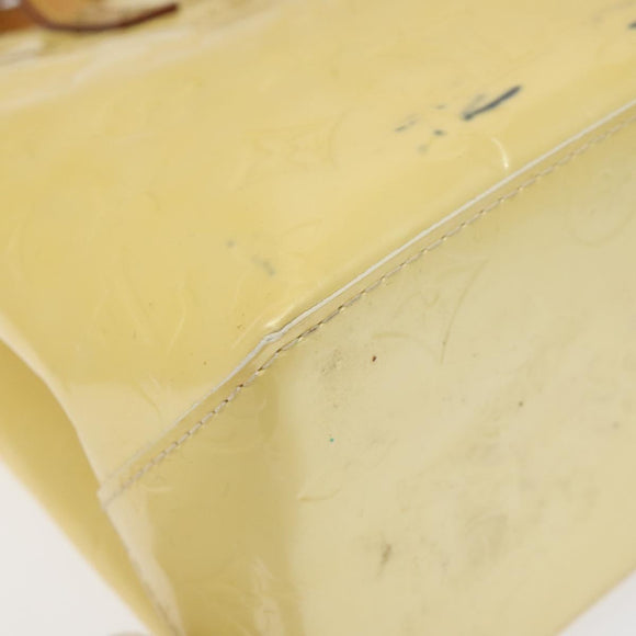 LOUIS VUITTON Monogram Vernis Reade PM Hand Bag Perle M91336 LV Auth 116705