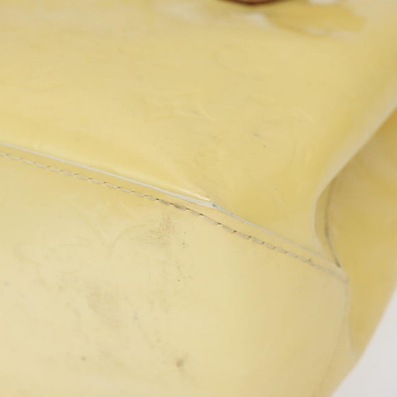 LOUIS VUITTON Monogram Vernis Reade PM Hand Bag Perle M91336 LV Auth 116705