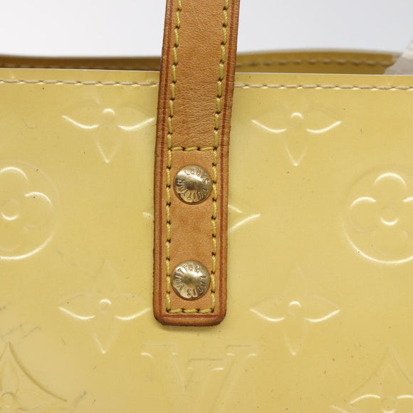 LOUIS VUITTON Monogram Vernis Reade PM Hand Bag Perle M91336 LV Auth 116705