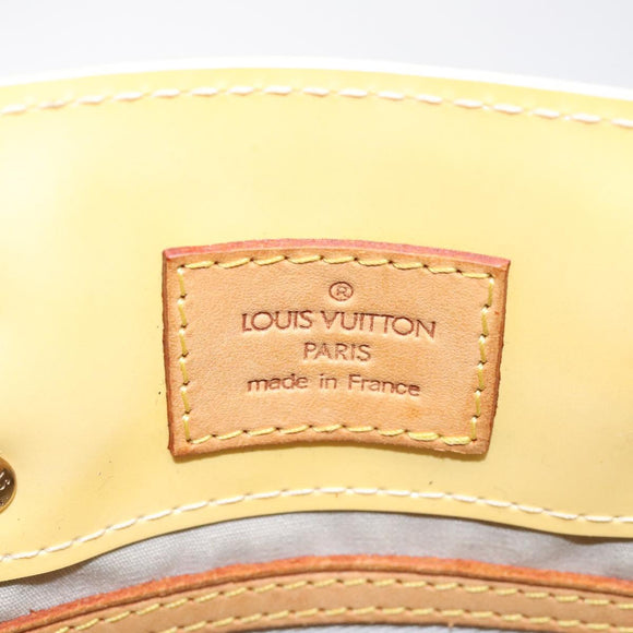 LOUIS VUITTON Monogram Vernis Reade PM Hand Bag Perle M91336 LV Auth 116705