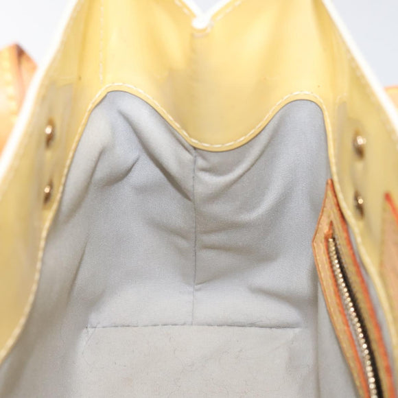 LOUIS VUITTON Monogram Vernis Reade PM Hand Bag Perle M91336 LV Auth 116705