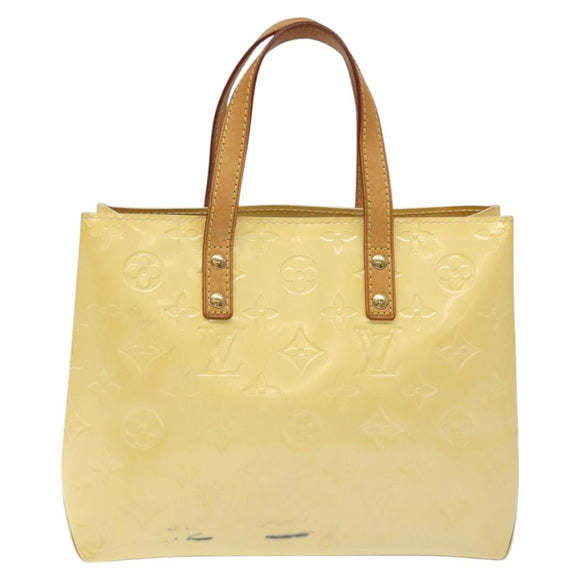 LOUIS VUITTON Monogram Vernis Reade PM Hand Bag Perle M91336 LV Auth 116705