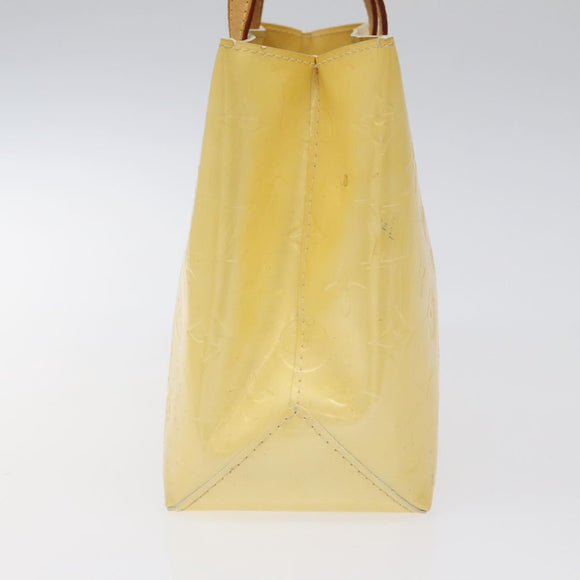 LOUIS VUITTON Monogram Vernis Reade PM Hand Bag Perle M91336 LV Auth 116705