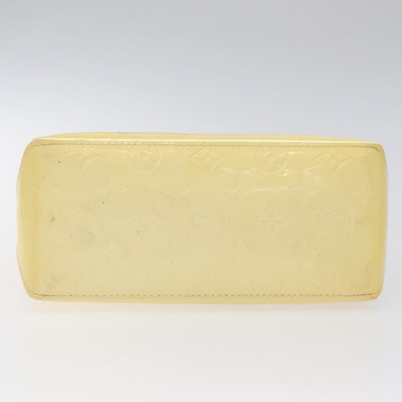 LOUIS VUITTON Monogram Vernis Reade PM Hand Bag Perle M91336 LV Auth 116705