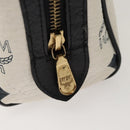 MCM Vicetos Logogram Hand Bag PVC Leather 2way White Auth 116709-10