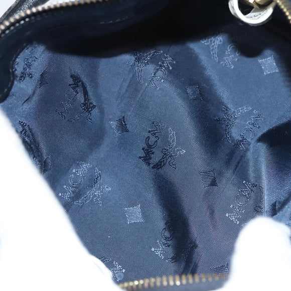 MCM Vicetos Logogram Hand Bag PVC Leather 2way White Auth 116709