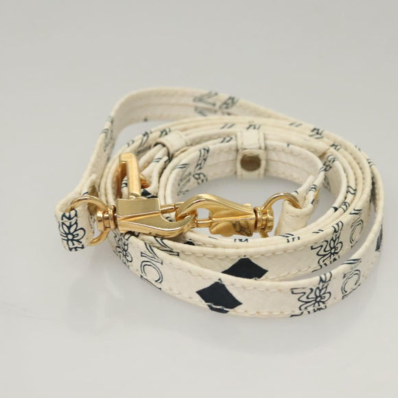 MCM Vicetos Logogram Hand Bag PVC Leather 2way White Auth 116709