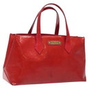 LOUIS VUITTON Monogram Vernis Wilshire PM Hand Bag Rose Pop M93643 Auth 116728-1