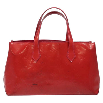 LOUIS VUITTON Monogram Vernis Wilshire PM Hand Bag Rose Pop M93643 Auth 116728 - 0