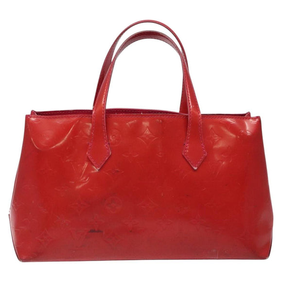 LOUIS VUITTON Monogram Vernis Wilshire PM Hand Bag Rose Pop M93643 Auth 116728