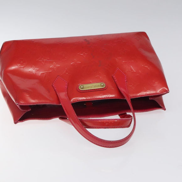 LOUIS VUITTON Monogram Vernis Wilshire PM Hand Bag Rose Pop M93643 Auth 116728
