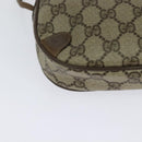 GUCCI GG Supreme Web Sherry Line Bag PVC Beige Gold 89 02 066 Auth 116754-16